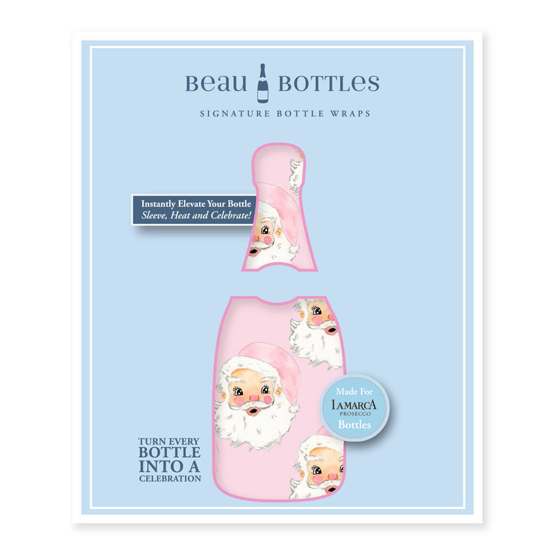 Limited Edition Watercolor Pink Santa- Prosecco