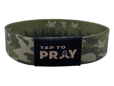 Tap To Pray™ Wristbands - Waterfowl Camo: X-Large