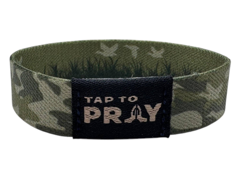 Tap To Pray™ Wristbands - Waterfowl Camo: X-Large