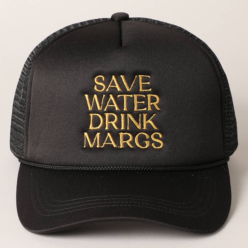 Save Water Drink Margs Trucker: BABY PINK