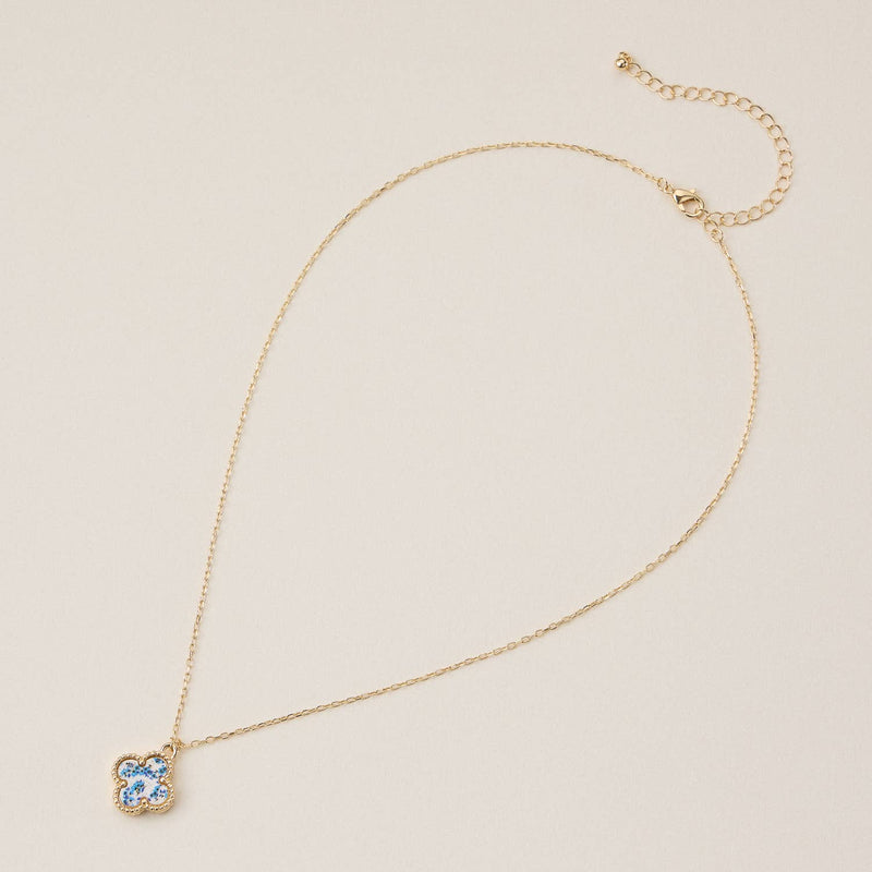 Single Flower Shell Charm Short Necklace: Black / One / 4SN11002