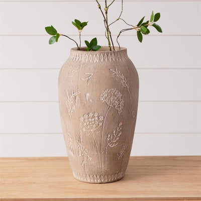 Vase - Embossed Botanical (PC)
