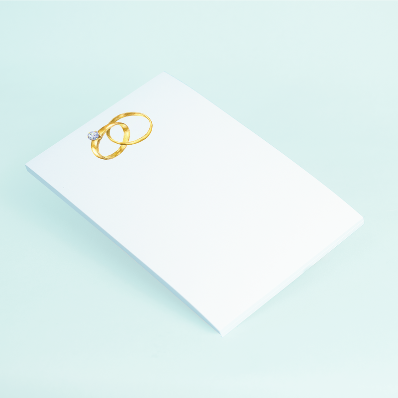 Wedding Rings Note Pad – Hollowood at Home