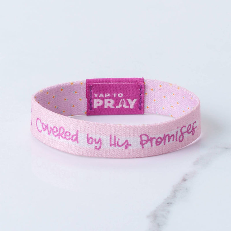 Tap To Pray™ - Kingfolk Series Wristband - Covered by His Promises: Medium