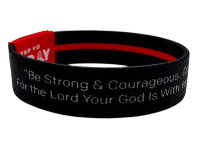 Tap To Pray™ Wristbands - First Responders Firefighters: Large