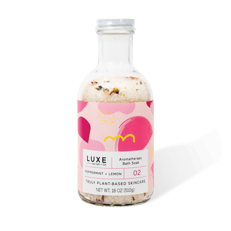 Luxe Peppermint + Lemon Aromatherapy Bath Soak