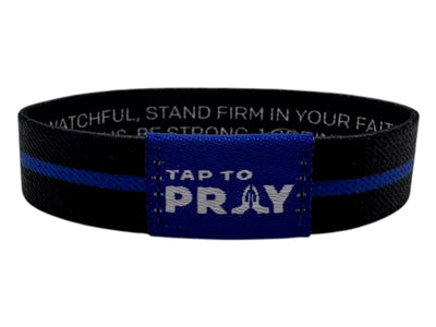 Tap To Pray™ Wristbands - First Responders Law Enforcement: X-Large