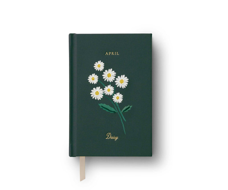 Birth Month Mini Embroidered Journal - April