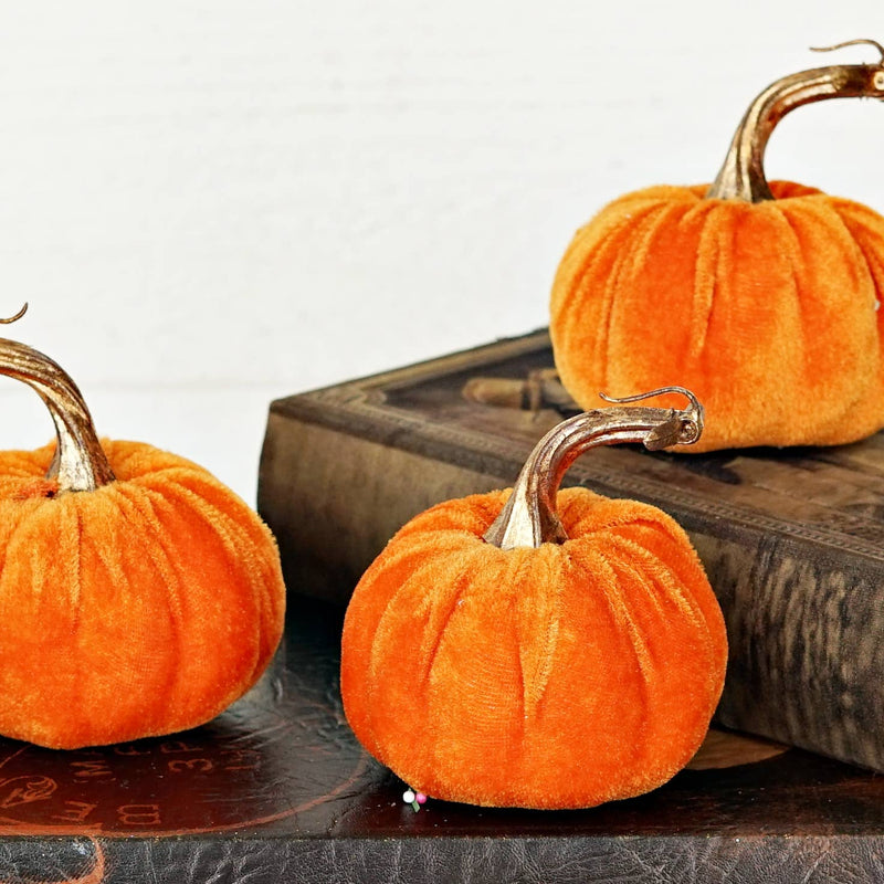 Orange Velvet Pumpkin