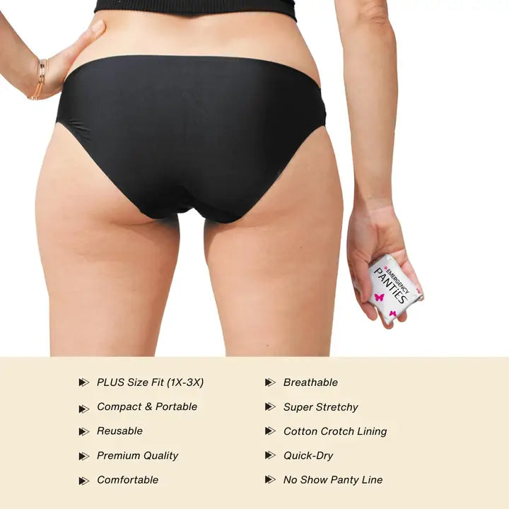 Women’s Spare Underwear Kit – Panty, Wipe & Travel Essential | PLUS