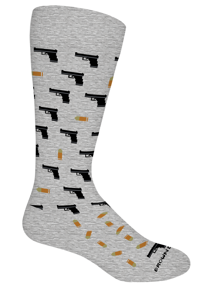 2nd Amendment Socks: Light Grey Heather