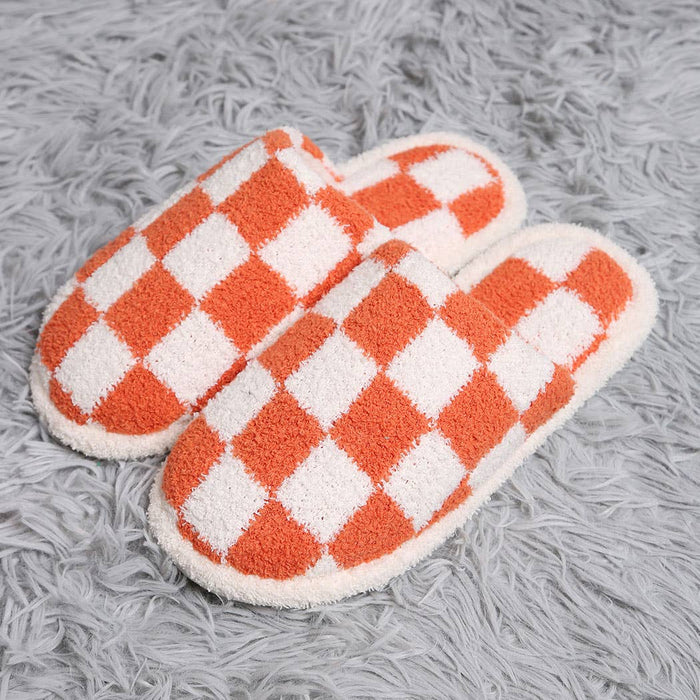 Checkerboard Slippers: