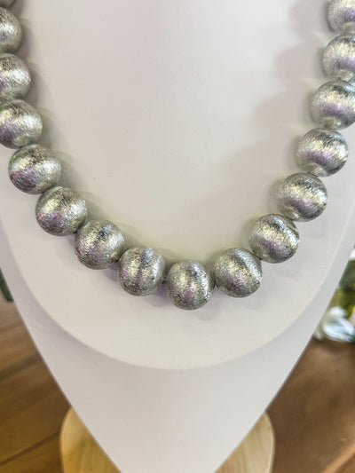 Big Ball Silver Necklace
