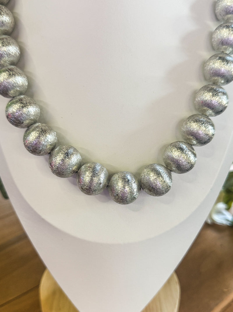 Big Ball Silver Necklace