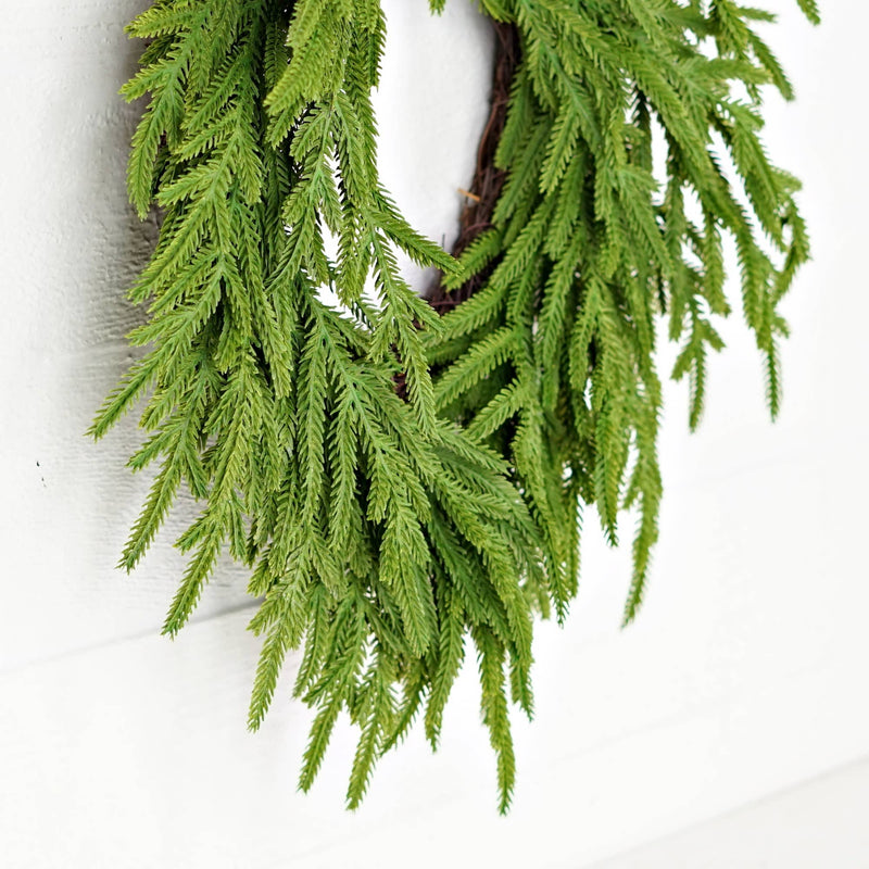 Soft Touch Evergreen Norfolk - Twig Wreath