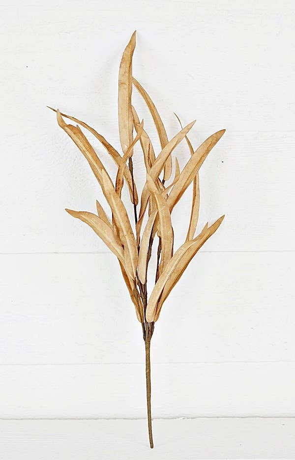 Willow Leaves Pick | Beige | 18"