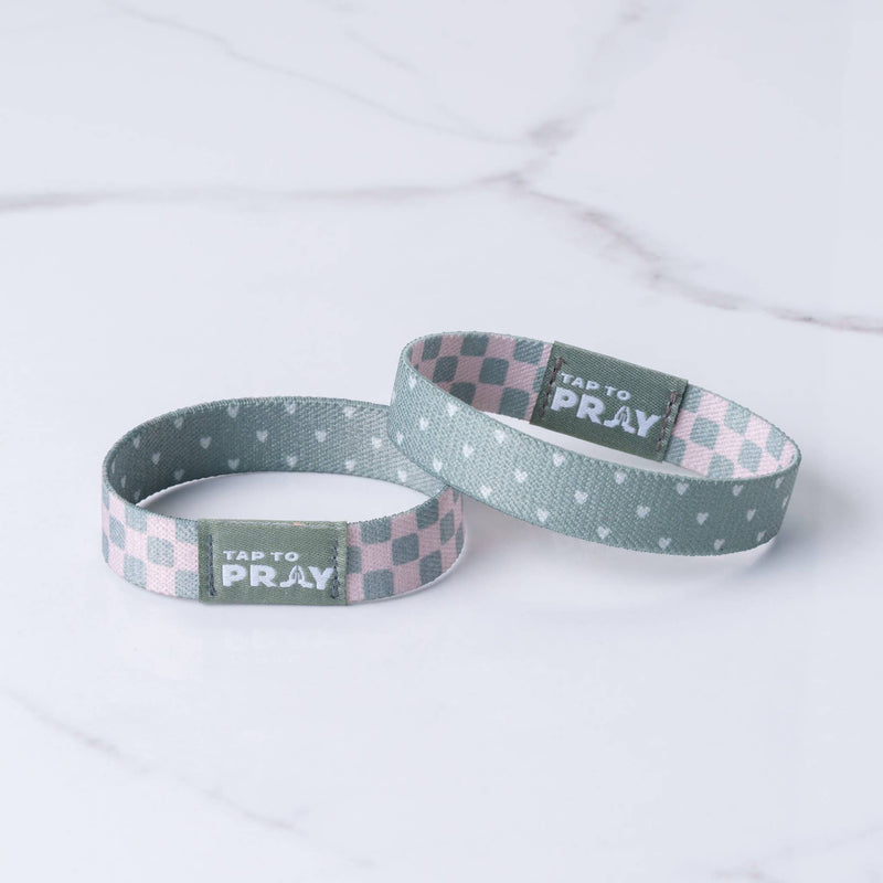 Tap To Pray™ Wristbands - Cottage & Tile: X-Small