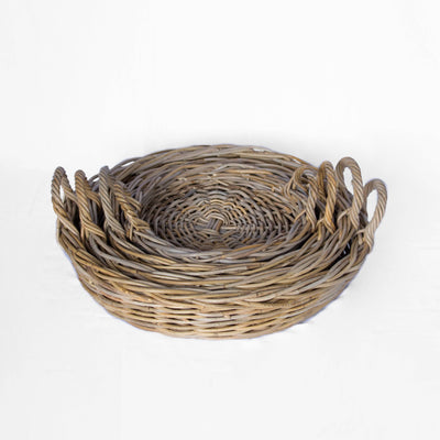 Rattan Round Tray | 14" D