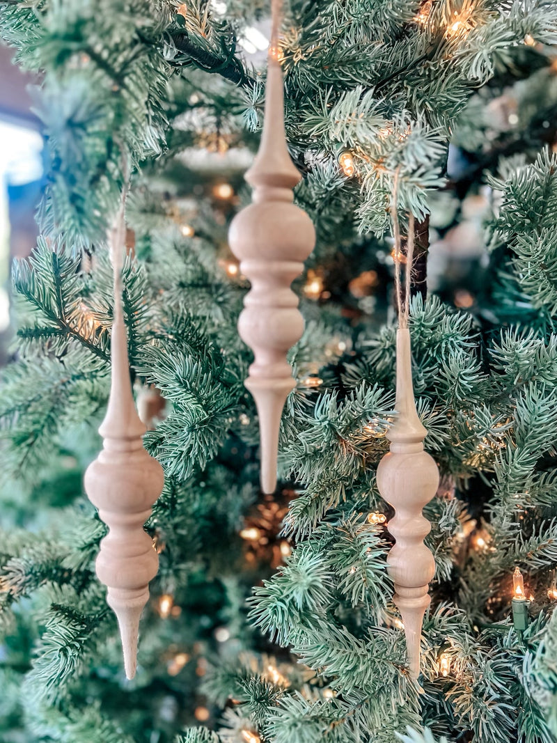ALL IS CALM WOODEN ORNAMENTS
