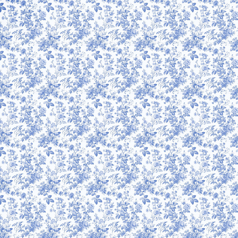 Grandmillenial Blue Floral - Prosecco