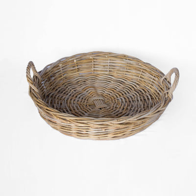 Rattan Round Tray | 17" D