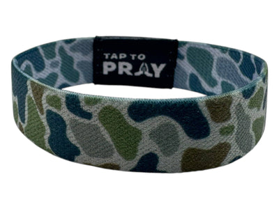 Tap To Pray™ Wristbands - River Rock Camo Moss & Slate: X-Large
