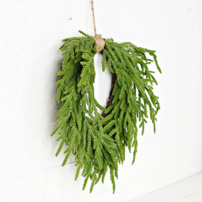 Soft Touch Evergreen Norfolk - Twig Wreath