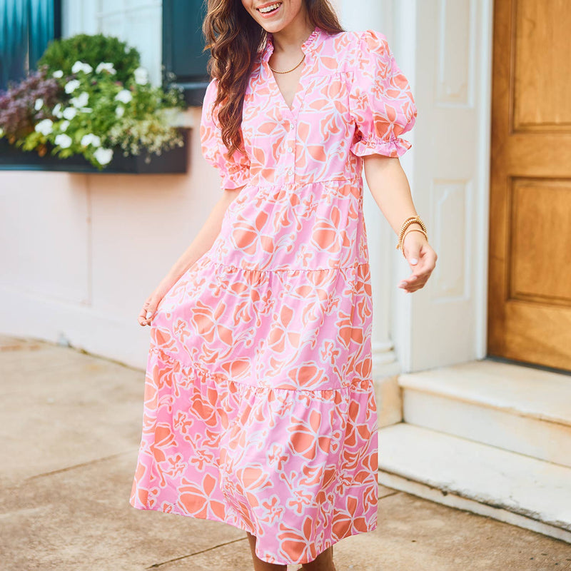 Dress Evie Blossom Breeze Coral
