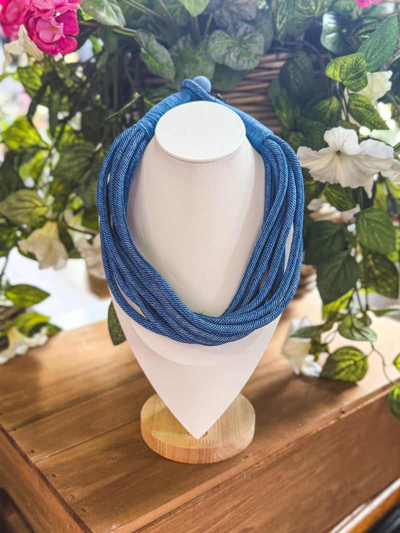 Cobalt Slub Necklace