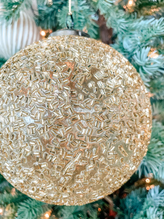 GOLD BEADED ORNAMENTS