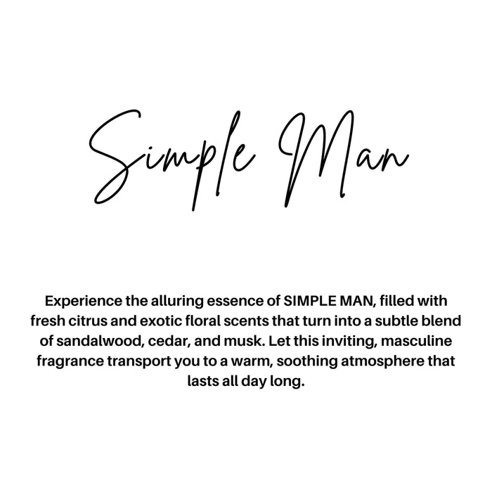 SIMPLE MAN | GLASS JAR