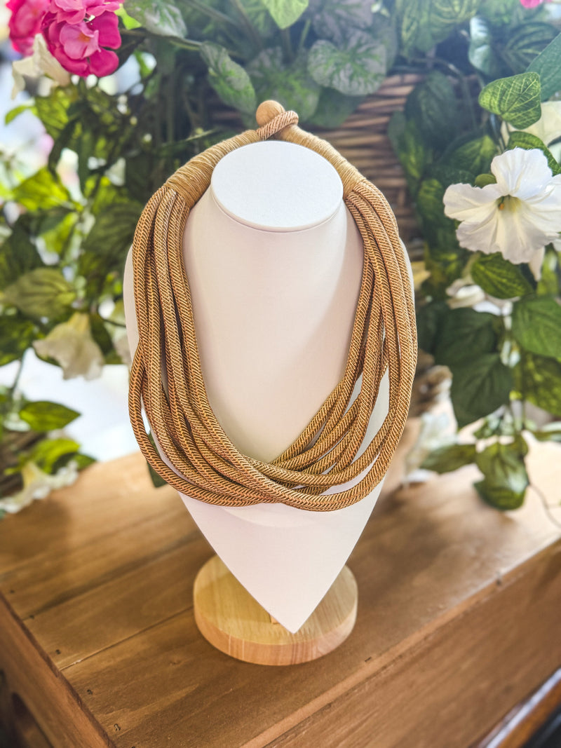 Tan Slub Necklace