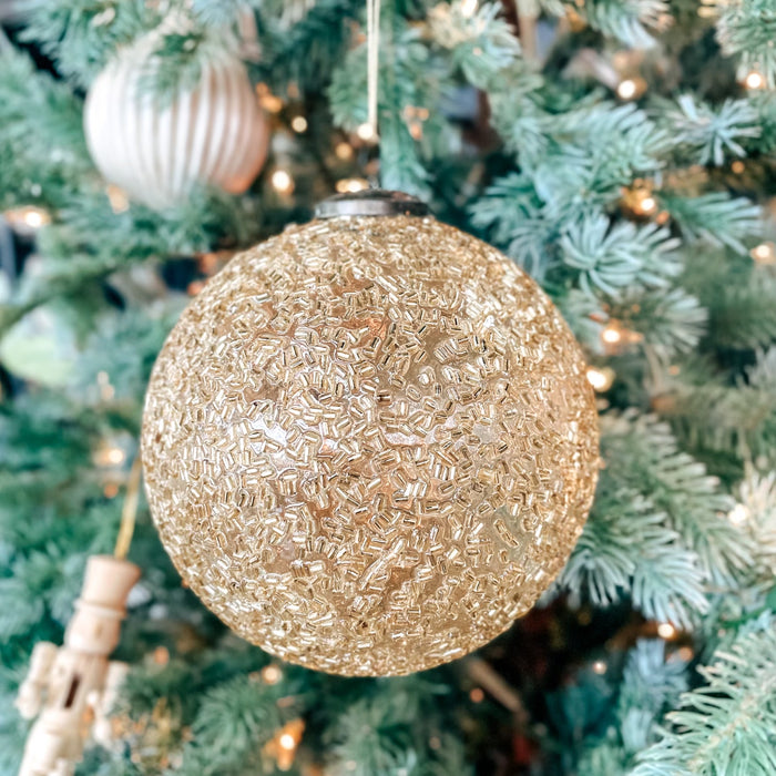 GOLD BEADED ORNAMENTS