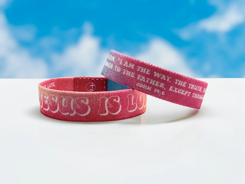 HAPPY VIBES / JOHN 14:6 WRISTBAND