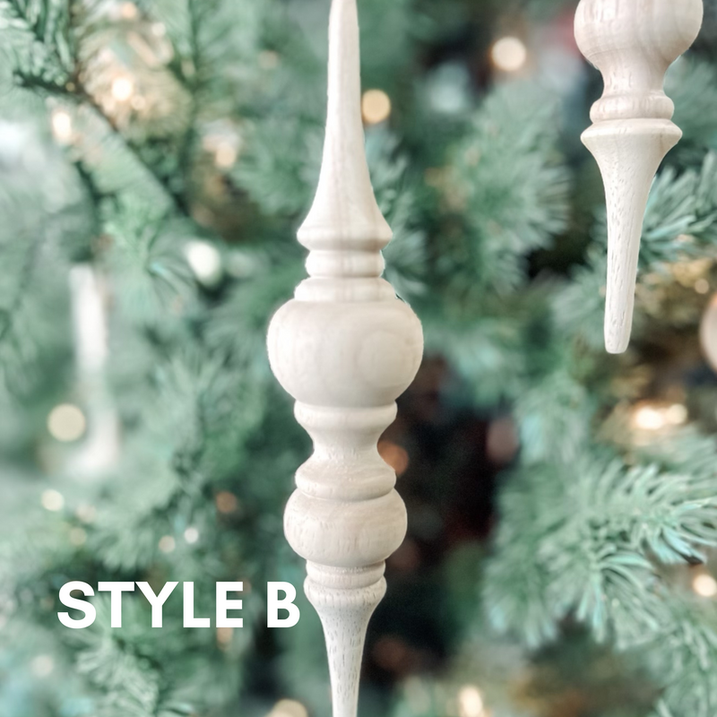 ALL IS CALM WOODEN ORNAMENTS