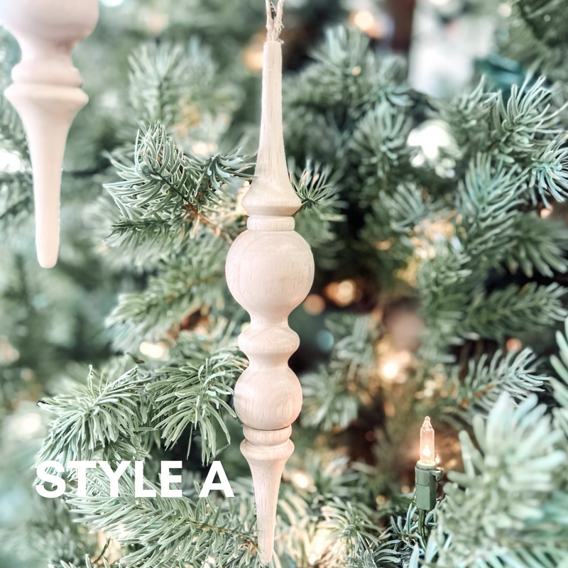 ALL IS CALM WOODEN ORNAMENTS