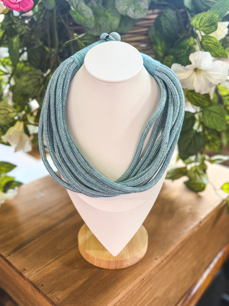 Light Blue Slub Necklace