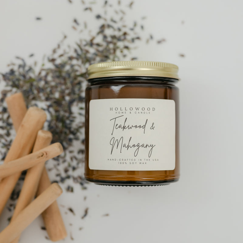 TEAKWOOD MAHOGANY| CANDLES