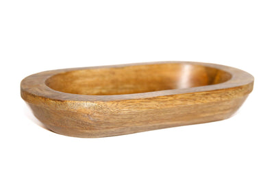Wood Bowl 3-Wick Candle