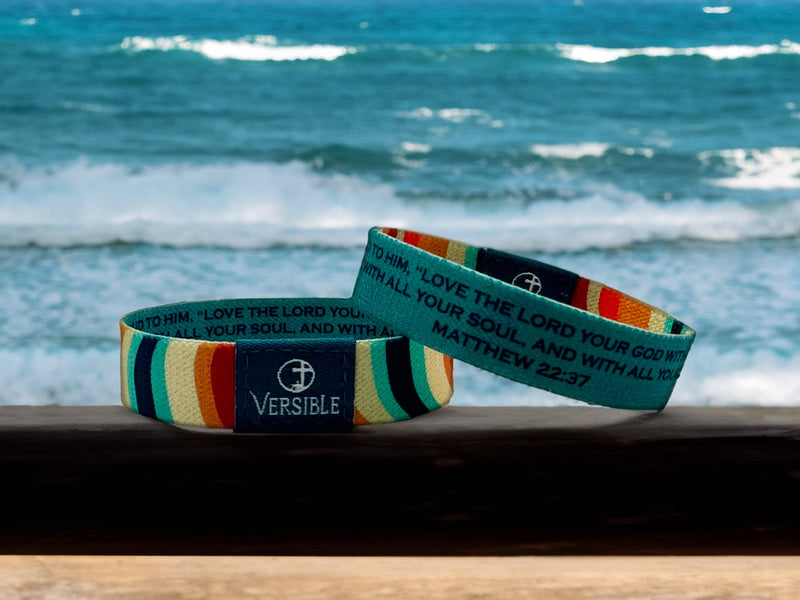 Vibrations / Matthew 22:37 Wristband: Small