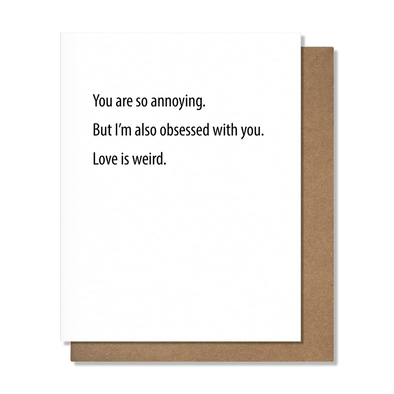 Love Is Weird - Love Card