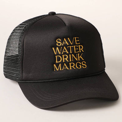Save Water Drink Margs Trucker: BABY PINK