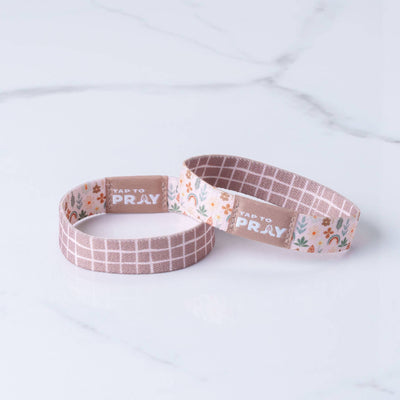Tap To Pray™ Wristbands - Prairie &  Plaid: X-Small