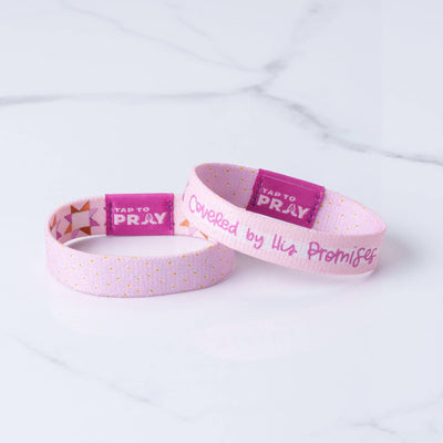 Tap To Pray™ - Kingfolk Series Wristband - Covered by His Promises: Medium