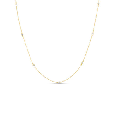 Cubic Zirconia Accented Necklace: 18"