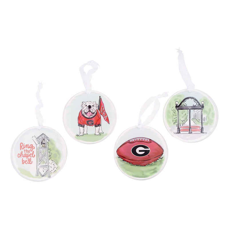 Georgia  Ornament Set/4