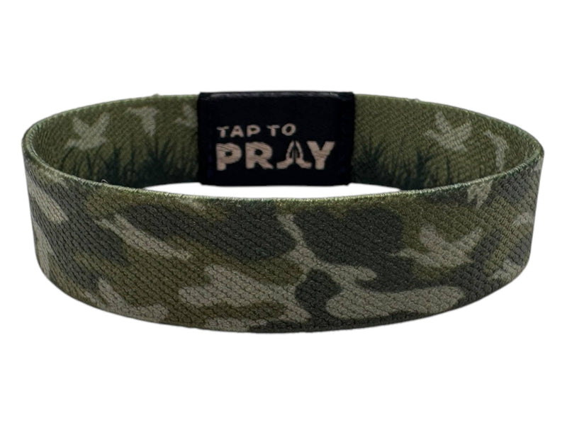 Tap To Pray™ Wristbands - Waterfowl Camo: X-Large