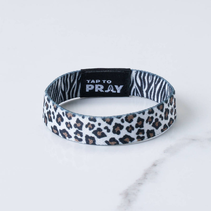 Tap To Pray™ Wristbands - Safari Zebra: X-Small