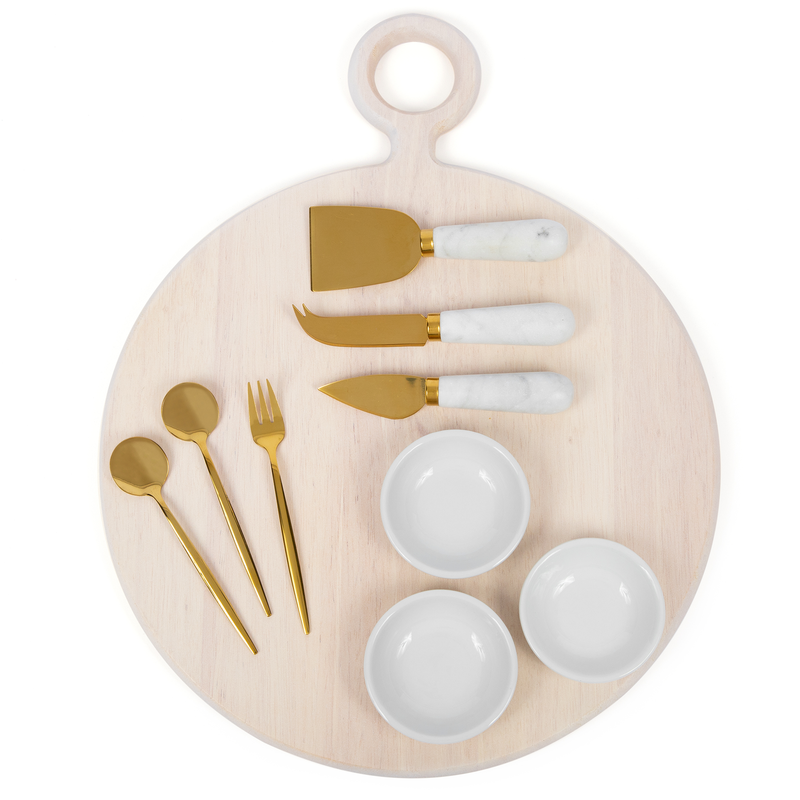 10 Piece Board Set, White-Washed
