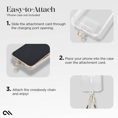 Gold Chain/Black Leather Phone Crossbody: Gold/Black
